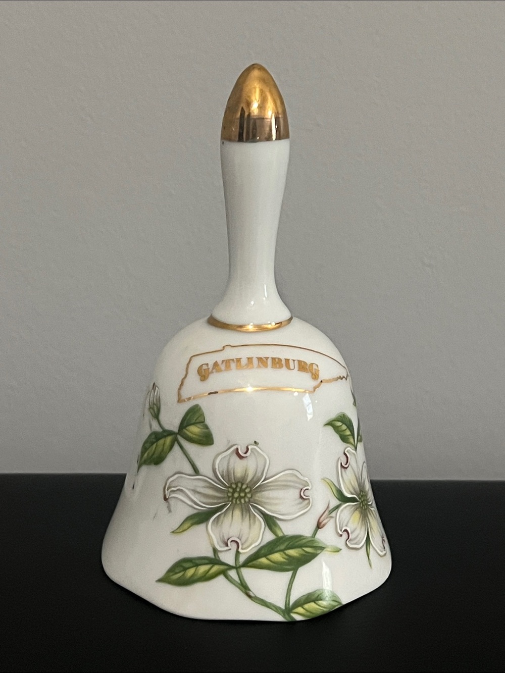 Lefton China Gatlinburg Tennessee Bell Numbered 10103 Hand Painted